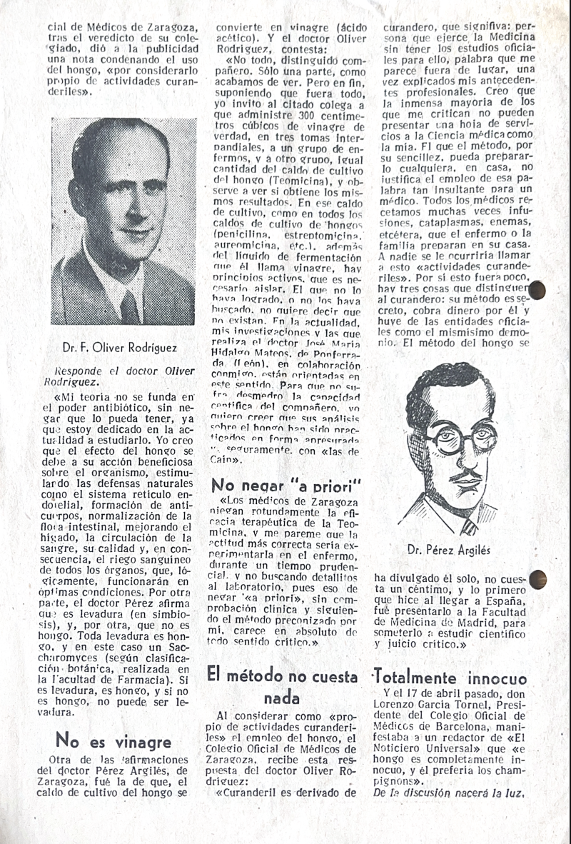 Investigaciones sobre el hongo Teomicina